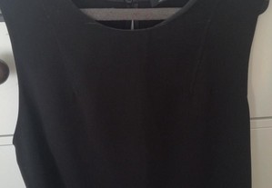 Blusa preta manga cava da Zara Woman