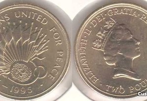 Grã-Bretanha - 2 Pounds 1995 - soberba ONU