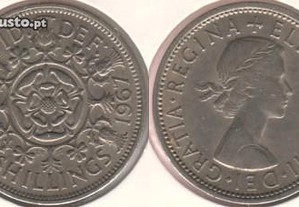 Grã-Bretanha - 2 Shillings 1967 - soberba