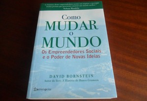 "Como Mudar o Mundo" - Os Empreendedores Sociais e o Poder de Novas Ideias de David Bornstein - 1ª Edição de 2007