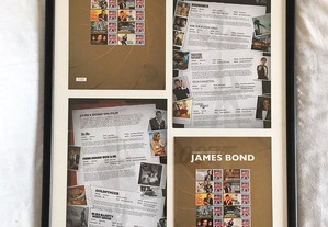 Selos emoldurados 007 - James Bond