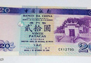 Macau 20 Patacas 1996