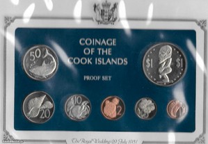 Ilhas Cook - - "Casamento Real" - Proof - Moedas