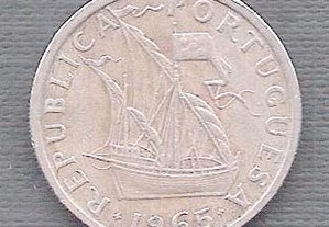 Moeda 5$00 Escudos 1965