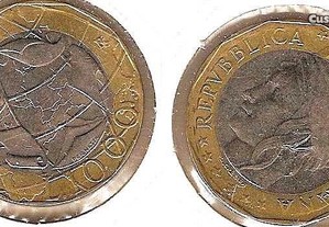 Itália - 1000 Lire 1997 - soberba bimetálica