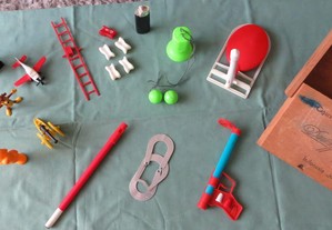 Brinquedos tradicionais diversão - Lote 13 Peças - Todos os brinquedos são novos