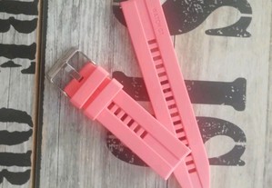 Bracelete em silicone 22mm (Nova) Rosa
