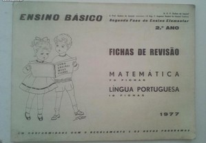 Fichas de Revisão Matemática e Língua Portuguesa