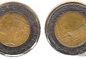 Itália - 500 Lire 1988 - bela/soberba bimetálica