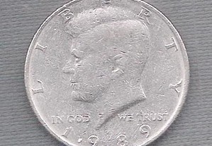 Moeda USA - 1/2 Dollar 1989