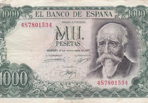 Nota de 1000 pesetas
