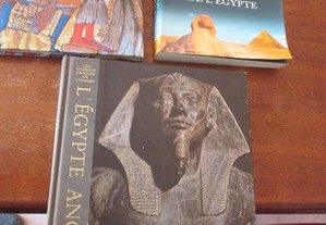 3 livros sobre a civilização egípcia - livros em francês