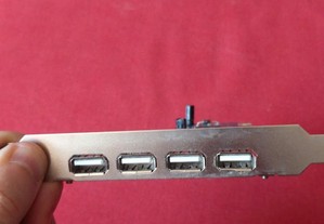 Placa PCI USB, 5 portas