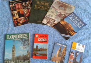 LOTE 7 livros guias turisticos Londres E BRINDE