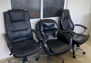 Cadeiras de escritório - Cabedal