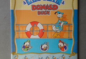 Antigo caderno escolar Captain Donald Duck