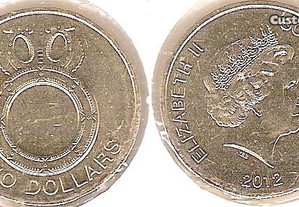 Ilhas Salomão - 2 Dollars 2012 - soberba