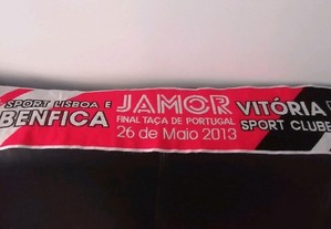 Cachecol do clube de futebol Sport Lisboa e Benfica jogo para a Taça Portugal 2013 com o Vitória