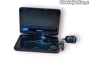 Leitor de DVD Porttil Mitsai DP9302   Ecr 9  com Carregador Original