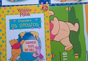 Pack de 3 livros, Winnie the pooh com oferta de regua