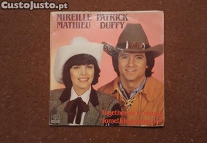 Mireille Mathieu & Patrick Duffy - Together we're strong - single vinil - portes inclu�dos