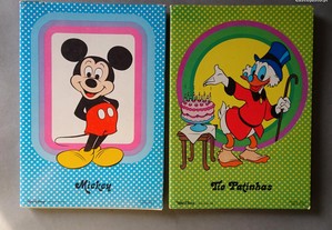 Antigo caderno escolar coleção Mickey e Tio Patinhas