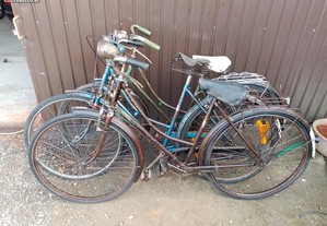 Lote de 3 bicicletas pasteleiras para restauro completas