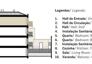 Apartamento T2 em Porto de 80,00 m²