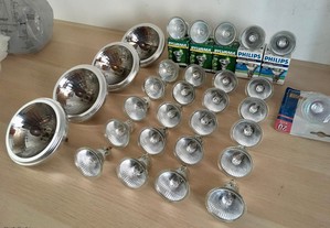 30 lâmpadas halogéneo 35W 50W Osram Philips Sylv