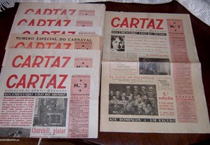 Rarissimos Semanário Cartaz de 1946 cinema, rádio