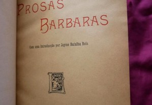 Eça de Queiroz. Prosas Bárbaras. 1ª Edição 1904