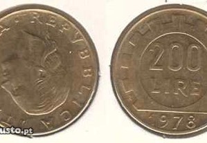 Itália - 200 Lire 1978 - soberba