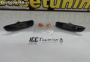 Piscas laterais / faróis / farolins + lâmpadas cromadas para BMW E46 98-01, E46 COUPE / CABRIO 98-06, E46 COMPACT