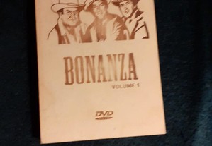 Bonanza dvd Em caixa de madeira estilizada.