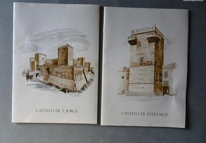 Antigo caderno escolar coleção Castelos de Portugal