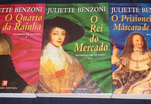 Livros Trilogia Segredo de Estado Juliette Benzoni
