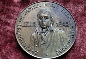 Medalha Bicentenário de Bocage. Cabral Antunes.