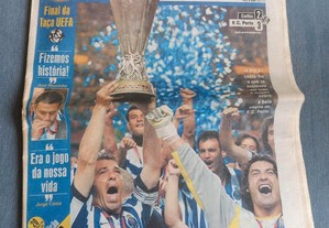 Jornal a Bola Uefa 2003 FCP