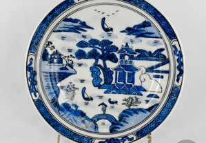 Prato porcelana da China, decoração Cantão, Circa 1970 - 21 cm