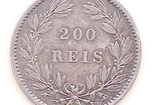Moeda 200 Reis 1887
