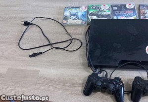 PS3 com jogos