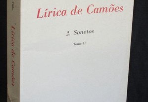 Livro Lírica de Camões Sonetos Tomo II Leodegário Azevedo Filho