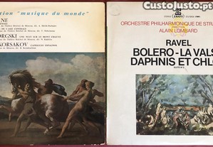 Discos de vinil antigos - 2 LP's: Ravel e outro