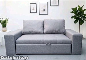 Sofa cama cinzento novo