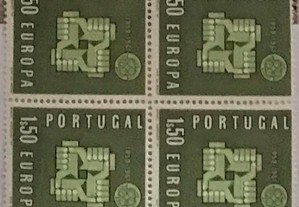 Quadra de selos novos 1$50 - Europa CEPT - 1961