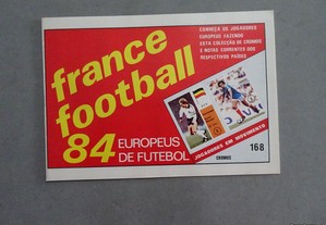 Caderneta de cromos futebol France Football 84