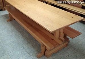 Mesa madeira maciça 10 lugares