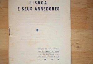 Lisboa e seus arredores. Caminhos de Ferro.