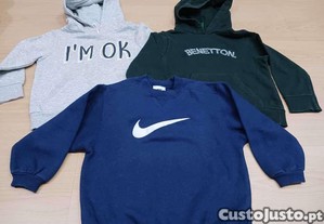Conjunto de 3 bluses para criana - 3 anos