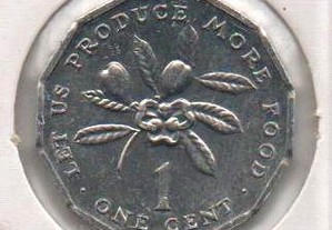 Jamaica - 1 Cent 1975 - soberba FAO